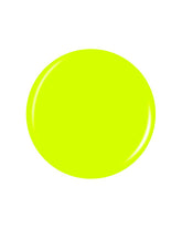 Salon Perfect Nail Lacquer Swatch - Bold Neon Yellow, Glossy Finish, Smooth & Even Application.